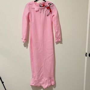 Women’s Costume Pink Long Sleeve Princess Dress with Headband Dress Up Nightgown